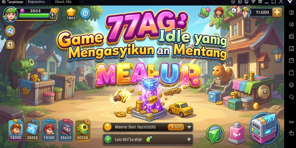 Tampilan screenshot 77AG menunjukkan gameplay Idle yang menarik dan seru.