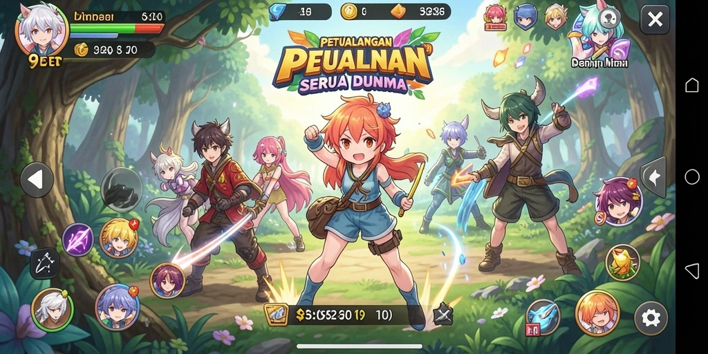 Tampilan mendebarkan gameplay 9ET di dunia anime.