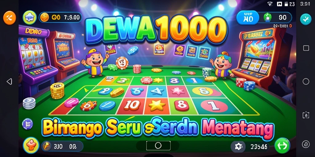 Tampilan menarik dari gameplay Bingo di DEWA1000.