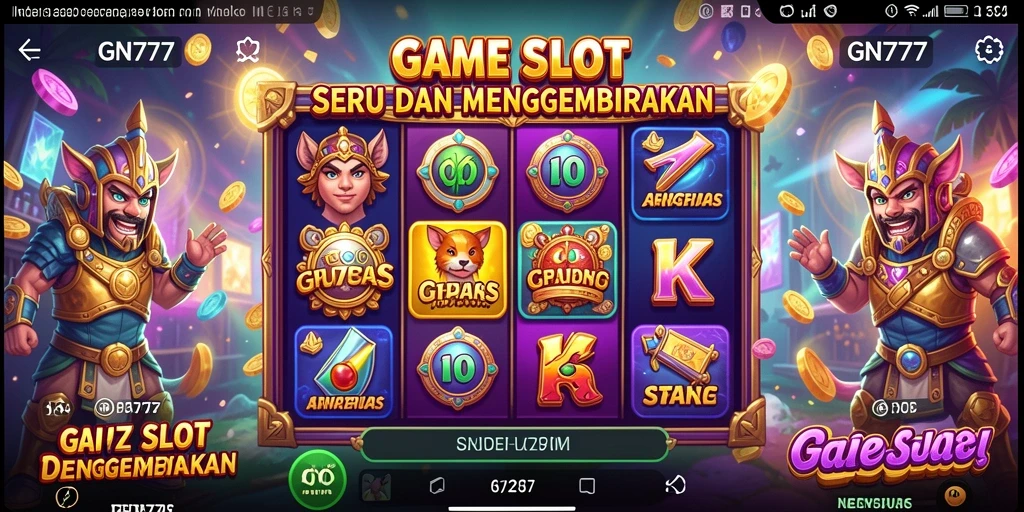 Tangkapan layar utama GN777 menampilkan gameplay Slot yang mendebarkan.