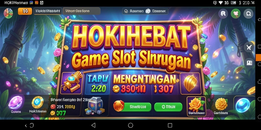 Tampilan gameplay HOKIHEBAT yang seru dan interaktif.
