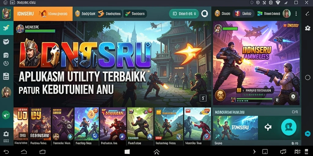 Tampilan antarmuka IDNSERU yang bersih dan fungsional.