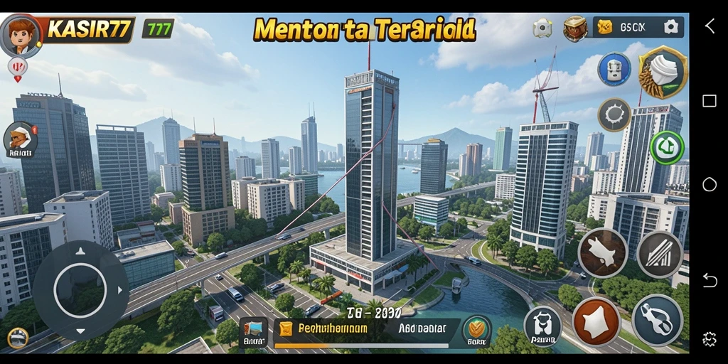 Tangkapan layar gameplay KASIR777 menunjukkan menara yang siap bertahan dari serangan musuh.