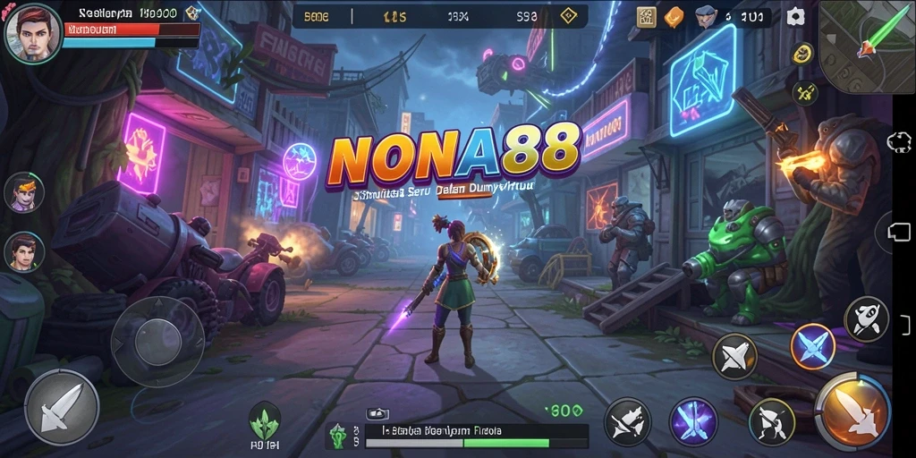 Screenshot gameplay NONA88 yang menampilkan aktivitas simulasi yang seru.