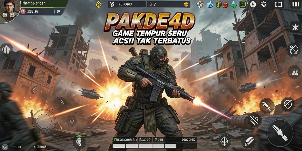 Tangkapan layar PAKDE4D menunjukkan aksi menegangkan dalam pertempuran yang seru.